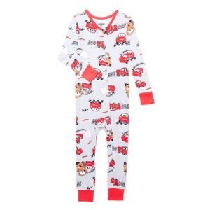 Disney Pixar Cars Toddlers' 4T One-Piece Sleeper Lightning McQueen Mater pajamas